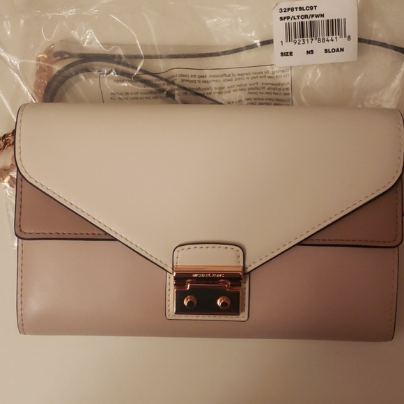 NWT Michael Kors Sloan Lrg Wallet Chain Crossbody - Picture 4 of 5